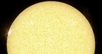 Сравнительные размеры солнца, земли и других планет