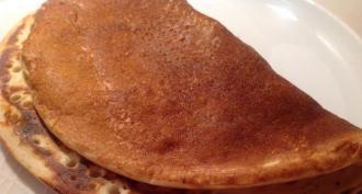 Thin yeast-free pancakes - recipes