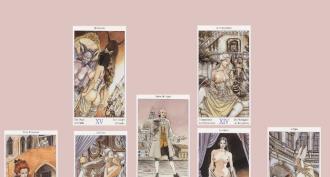 Love fortune telling with Manara tarot cards