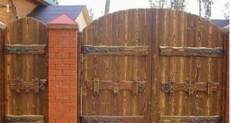 How to make a wooden gate with your own hands How to make a wooden gate correctly