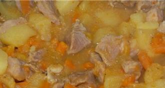Stewed potatoes in a frying pan - recipe with photos